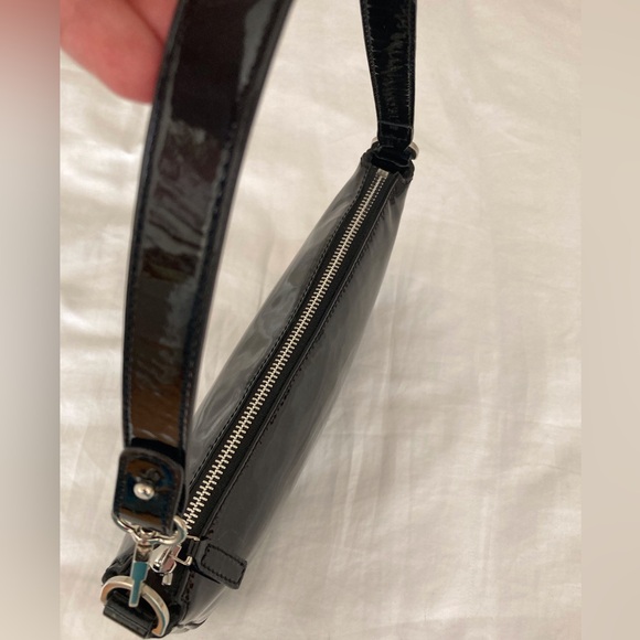 Rachel Black Patent Leather Handbag - Picture 7 of 14